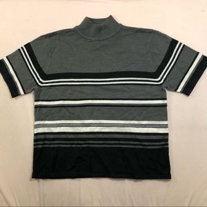 Vintage black and grey turtleneck tee